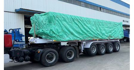 4 Axle End Dumper Trailer will be sent to Guam