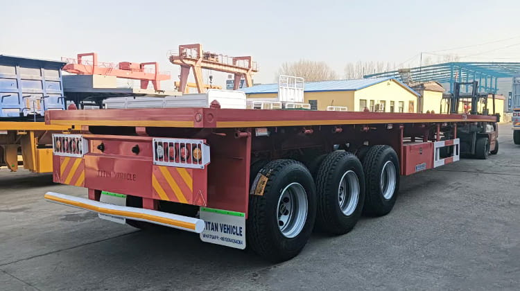 Triple Axle Flatbed Semi Trailer for Sale in Guam Triple Axle Flatbed Semi Trailer for Sale in Guam