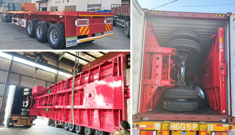 Triple Axle Flatbed Semi Trailer for Sale in Guam