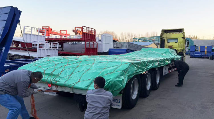 3 Axle Low Bed Trailer Truck for Sale in Guam