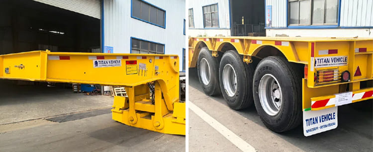 Tri Axle Gooseneck Lowboy Trailer Truck for Sale in Guam