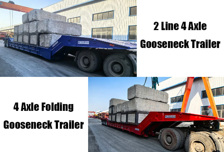 Lowboy Gooseneck Trailer | Folding Gooseneck Trailer for Sale in Guam