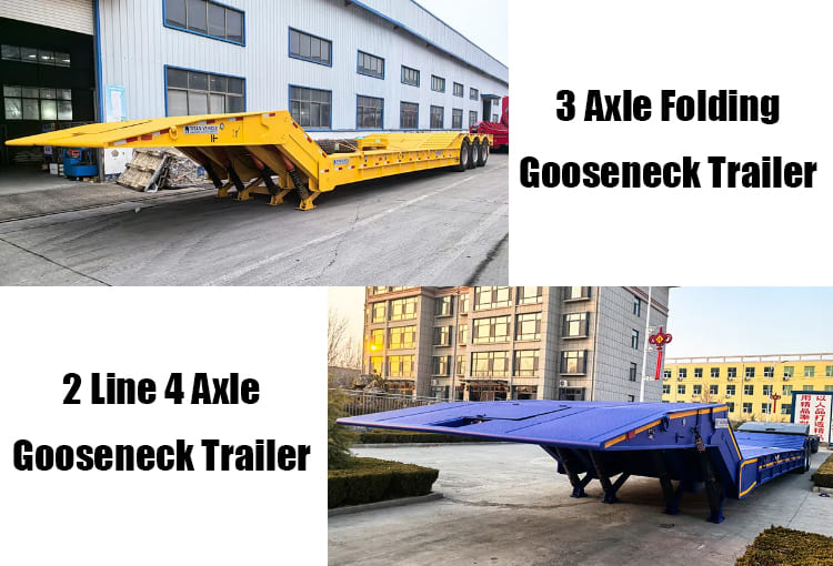 Lowboy Gooseneck Trailer | Folding Gooseneck Trailer for Sale in Guam