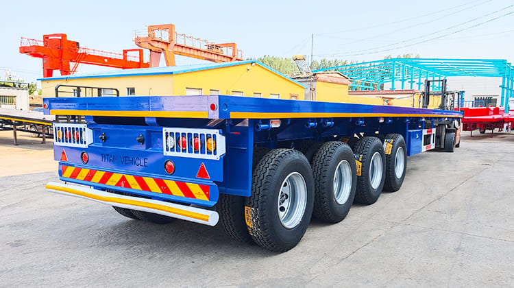 4 Axle Flatbed Semi Trailer Price for Sale in Guam