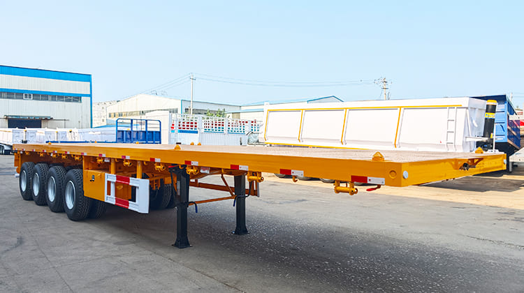 4 Axle Flatbed Semi Trailer Price for Sale in Guam