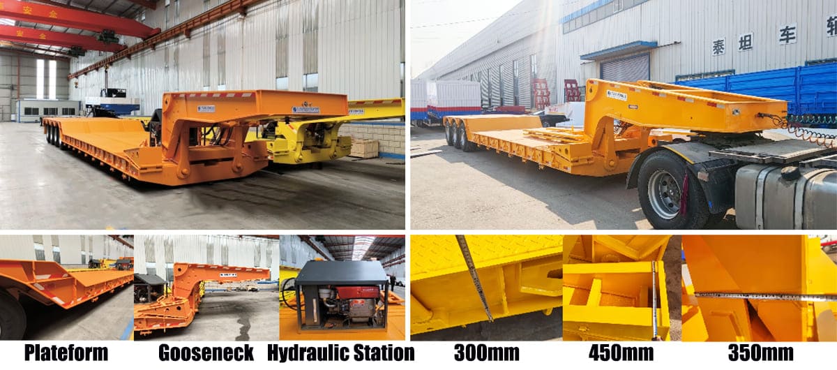 Removable Gooseneck Trailer  Lowboy Gooseneck Trailer for Sale in Guam Removable Gooseneck Trailer  Lowboy Gooseneck Trailer for Sale in Guam