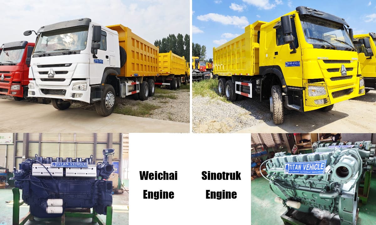 Sinotruk Howo Used Dump Trucks for Sale in Guam