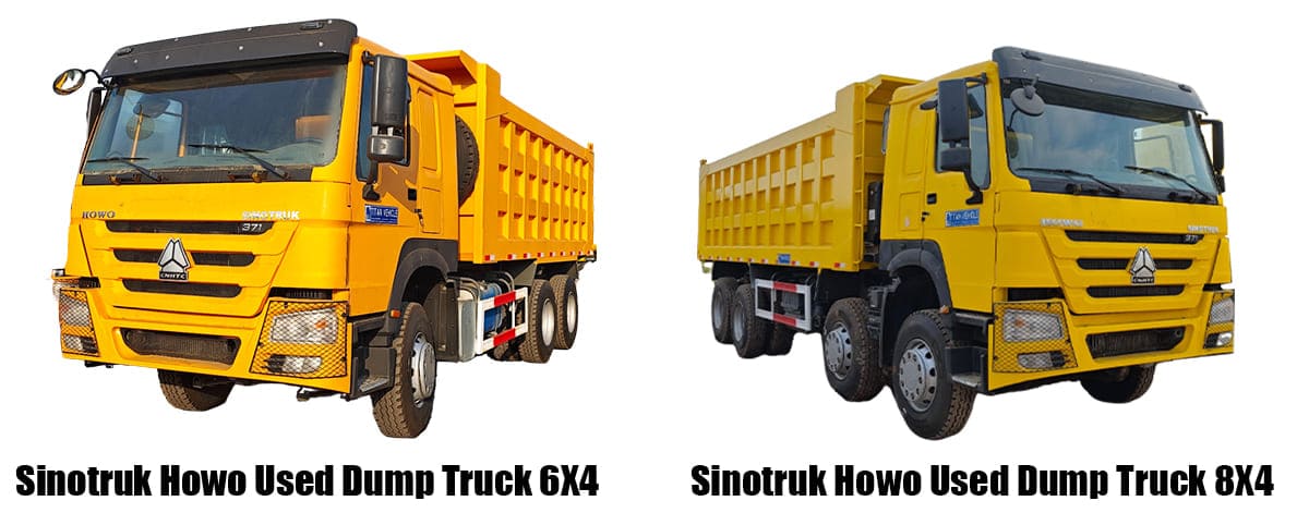 Sinotruk Howo Used Dump Trucks for Sale in Guam