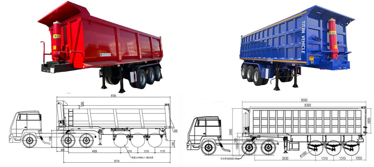 End Dump Trailer for Sale in Guam