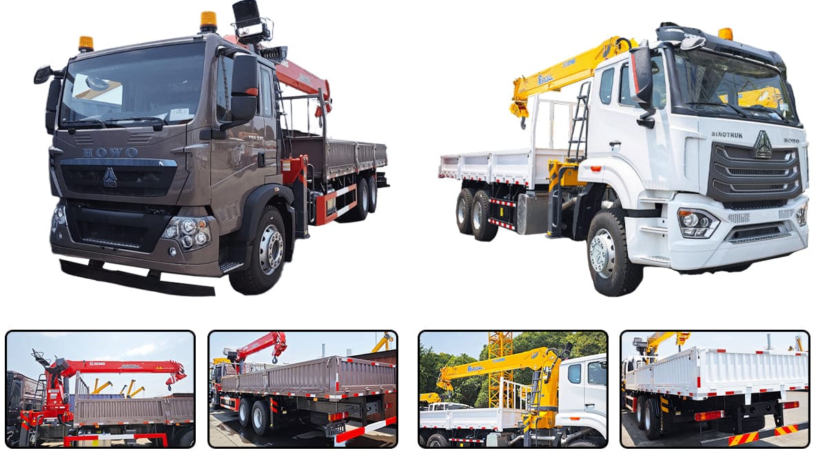 Howo Crane Truck  XCMG Truck Mounted Crane in Papua New Guinea