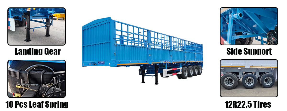 Livestock Trailer with Fence | Fence Trailer for Sale in Guam