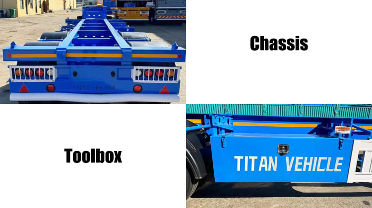 2 Axle 20 Ft Gooseneck Container Trailer | Container Chassis for Sale in Guam, Guaga