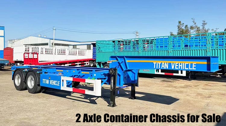 2 Axle 20 Ft Gooseneck Container Trailer | Container Chassis for Sale in Guam, Guaga