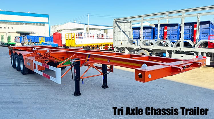 Tri Axle Chassis Trailer | Shipping Container Chassis for Sale in Guam, Guhgt 