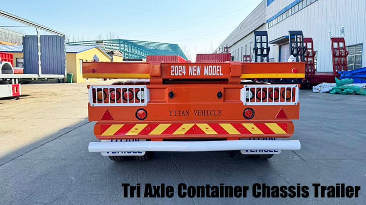 Tri Axle Chassis Trailer | Shipping Container Chassis for Sale in Guam, Guhgt 
