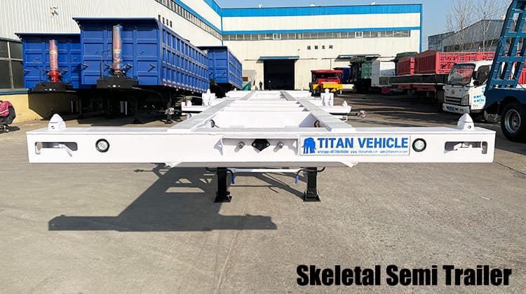 2 Axle 40 Foot Shipping Container Trailer | Skeletal Semi Trailer for Sale in Guam