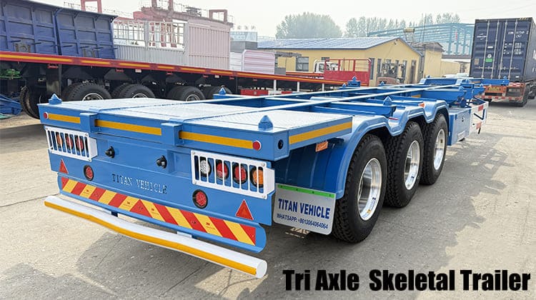 Tri Axle Gooseneck Skeletal Trailer | 20 40 Combo Chassis for Sale in Guam