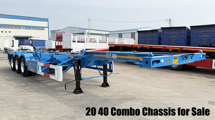 Tri Axle Gooseneck Skeletal Trailer | 20 40 Combo Chassis for Sale in Guam