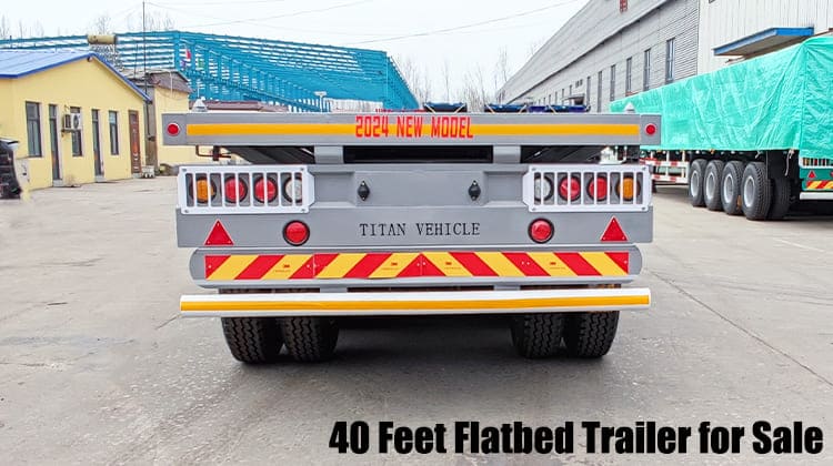 3 Axle 40 Feet Flatbed Trailer for Sale in Guam, Guded