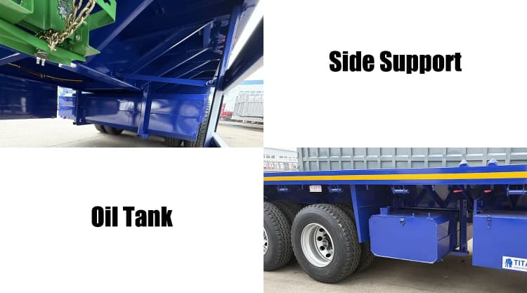 Three Axle Flatbed Semi Trailer for Sale in Guam, Guaga