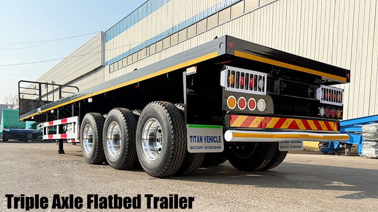 Triple Axle Flatbed Trailer for Sale in Guam, Guhgt