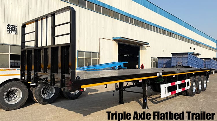 Triple Axle Flatbed Trailer for Sale in Guam, Guhgt