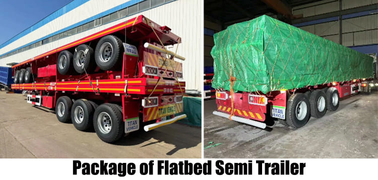 3 Axle 40 Ft Flatbed Semi Trailer Price for Sale in Guam, Guaga   