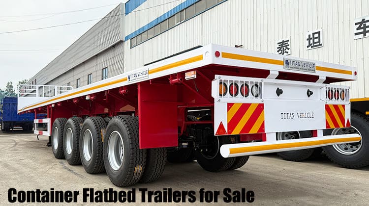 4 Axle Container Flatbed Trailers for Sale Near Me in Guam, Guhgt   