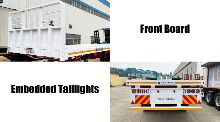 4 Axle Container Flatbed Trailers for Sale Near Me in Guam, Guhgt   