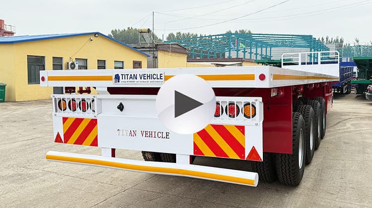 4 Axle Container Flatbed Trailers for Sale Near Me in Guam, Guhgt   