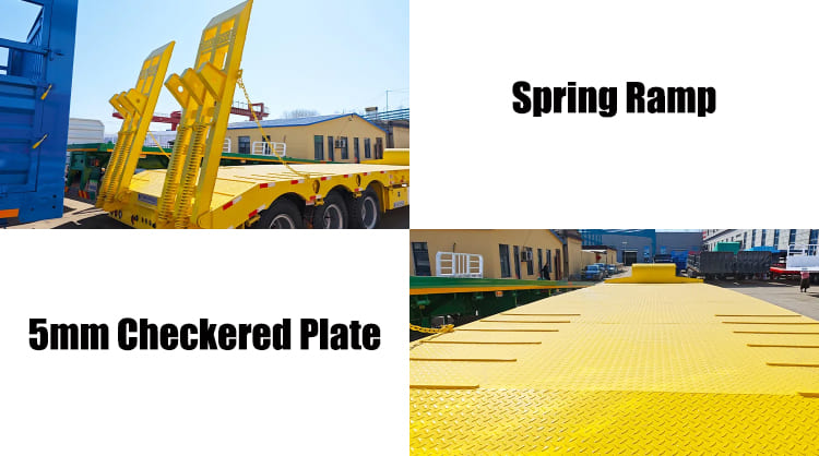 3 Axle Low Bed Trailer for Sale in Guam, Guded