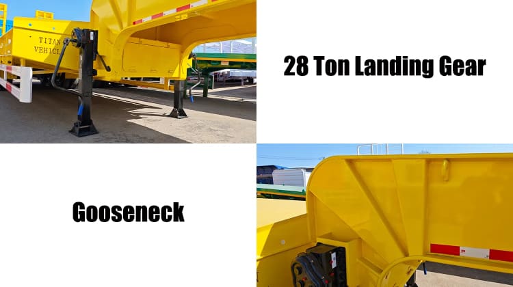 3 Axle Low Bed Trailer for Sale in Guam, Guded
