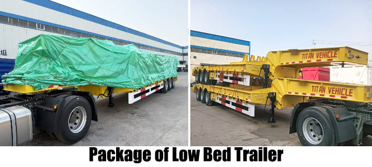 3 Axle Low Bed Trailer for Sale in Guam, Guded