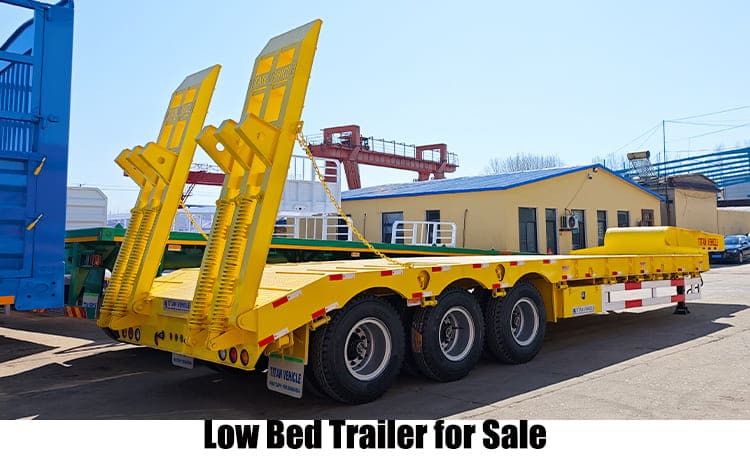 3 Axle Low Bed Trailer for Sale in Guam, Guded
