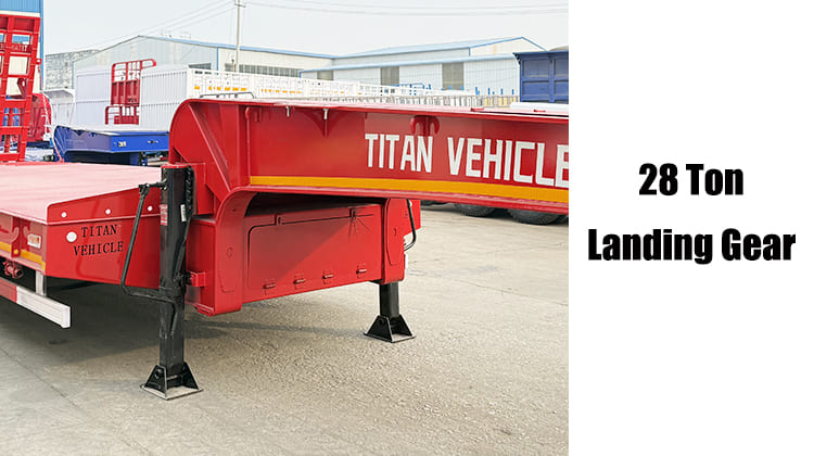 4 Axle 80 Ton Low Bed Trailer Truck for Sale in Guam, Guag