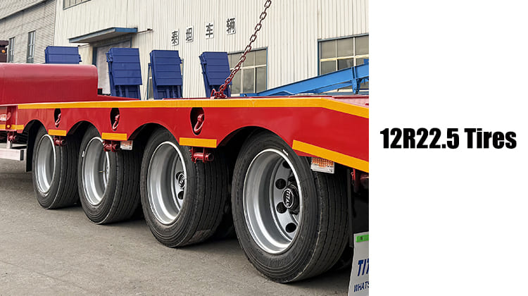 4 Axle 80 Ton Low Bed Trailer Truck for Sale in Guam, Guag
