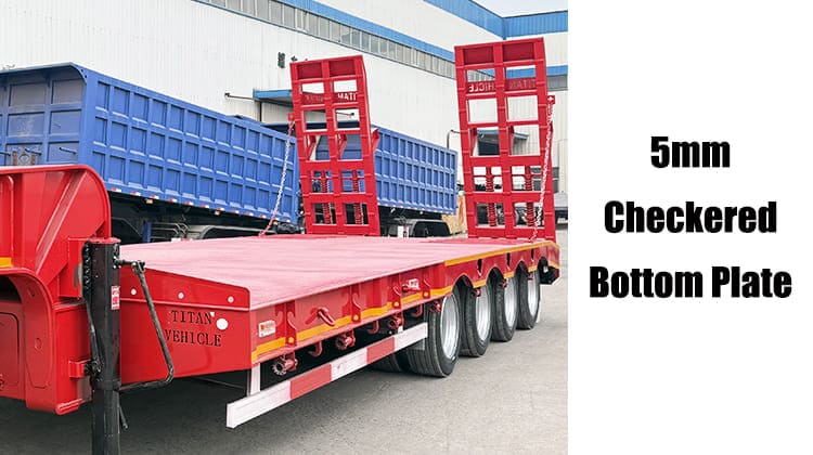 4 Axle 80 Ton Low Bed Trailer Truck for Sale in Guam, Guag