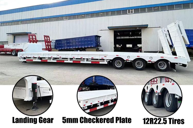 80 Ton Low Low Bed Trailer for Sale in Guam, Gugum