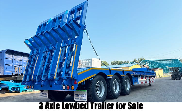3 Axle Lowbed Trailer | Lowbed Semi Trailer for Sale in Guam