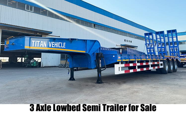 3 Axle Lowbed Trailer | Lowbed Semi Trailer for Sale in Guam
