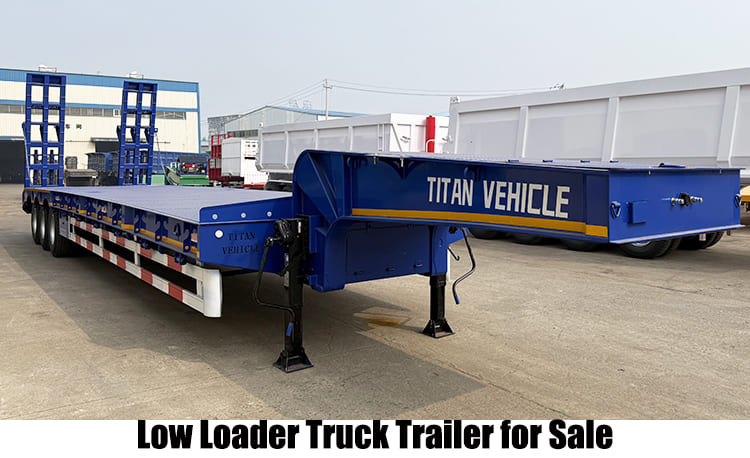 Tri Axle Low Loader Lowbed Truck Trailer for Sale in Guam