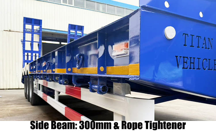 Tri Axle Low Loader Lowbed Truck Trailer for Sale in Guam