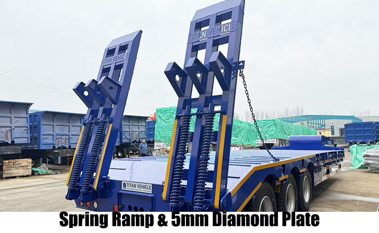 Tri Axle Low Loader Lowbed Truck Trailer for Sale in Guam