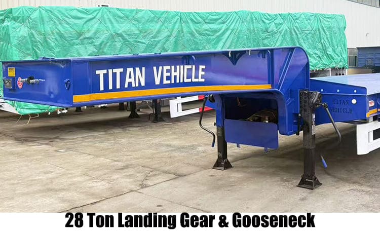Tri Axle Low Loader Lowbed Truck Trailer for Sale in Guam
