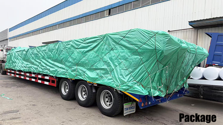 Tri Axle Low Loader Lowbed Truck Trailer for Sale in Guam