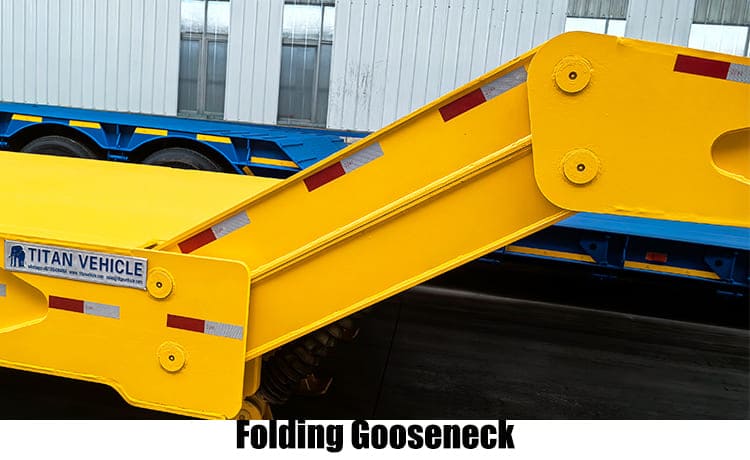 3 Axle 100 Ton Folding Gooseneck Trailer | Custom Lowboy Trailers for Sale in Guam
