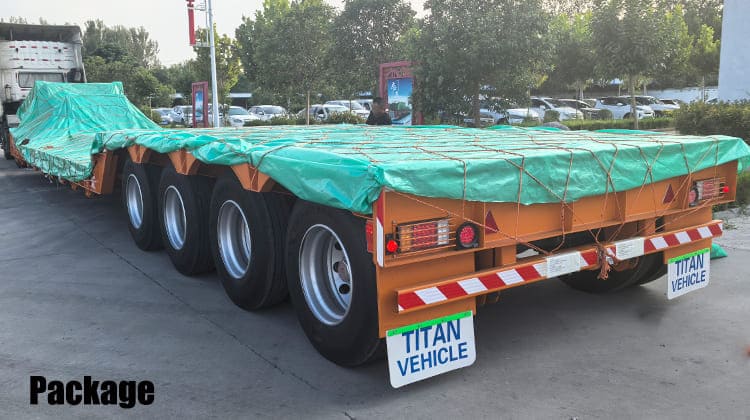 4 Axle 100 Ton Detachable Gooseneck Lowboy Trailers for Sale in Guam, Guded