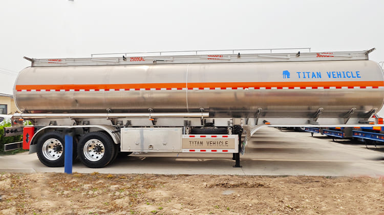 2 Axle Aluminum Tanker Trailer Diesel Tank for Sale in Guam, Guhgt