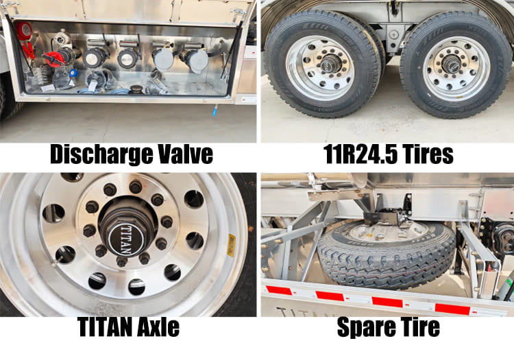 2 Axle Aluminum Tanker Trailer Diesel Tank for Sale in Guam, Guhgt