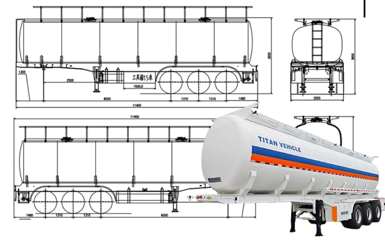 42000 Liters Fuel Tanker Trailer for Sale in Guam, Guaga